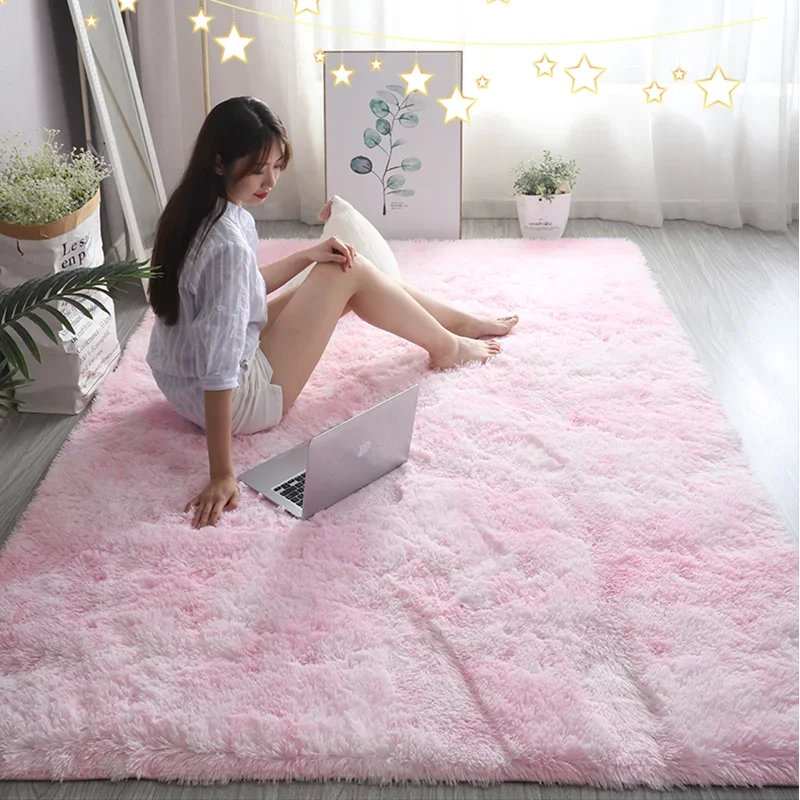 Pink Kids Carpet For Girls Bed - đánh giá và giá Soft Rug Nursery