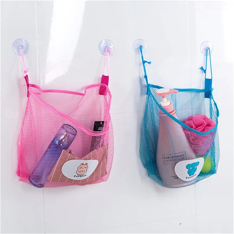 Baby Bathroom Mesh Bath Bag Ki - đánh giá và giá Storage Basket Fabric
