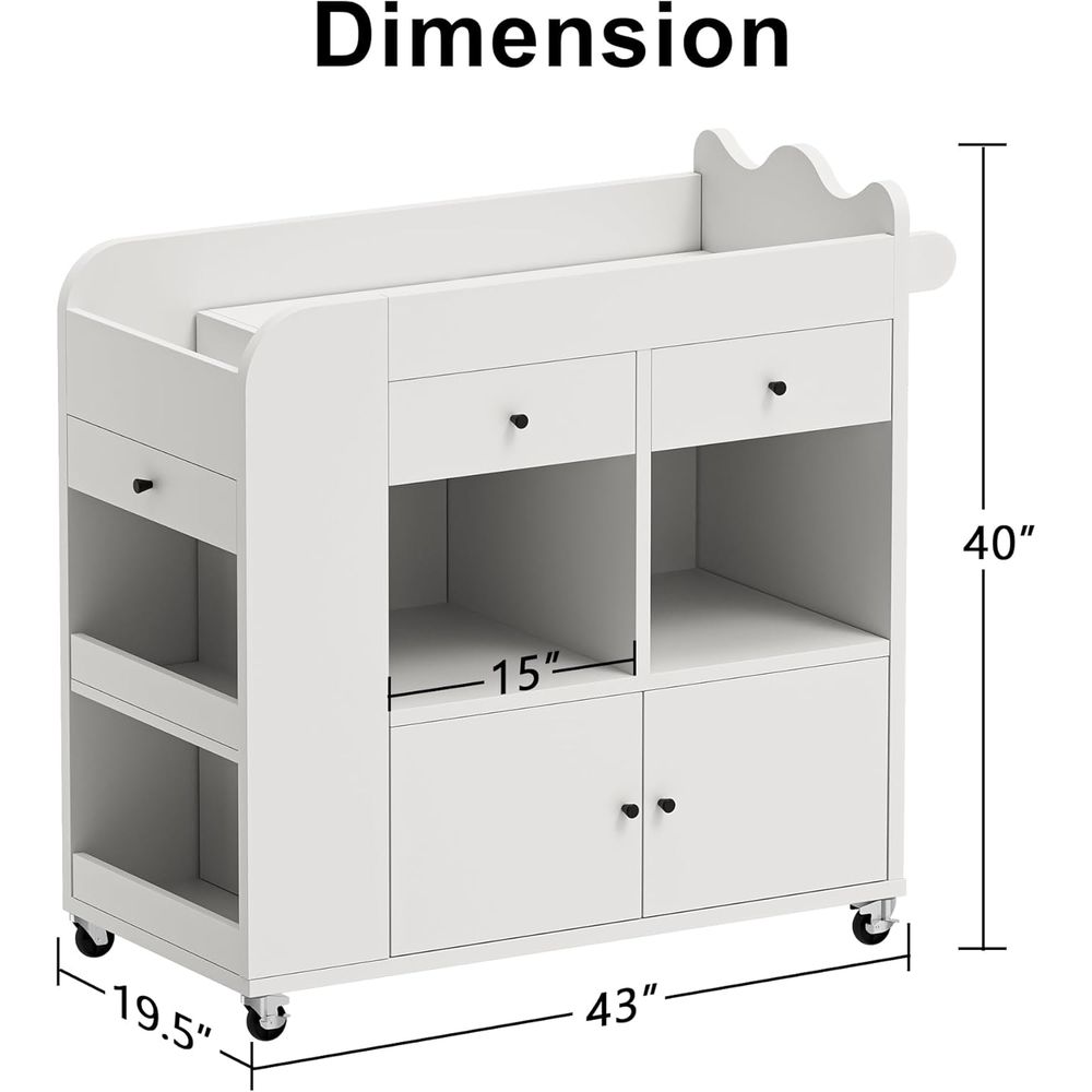 Portable Rolling Nursery Chest - đánh giá và giá Baby Nursery Usa