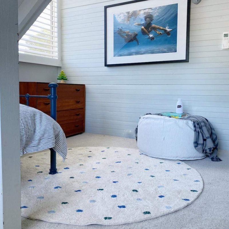 Dot Fluffy Carpet Living Room  - đánh giá và giá Baby Nursery Carpet