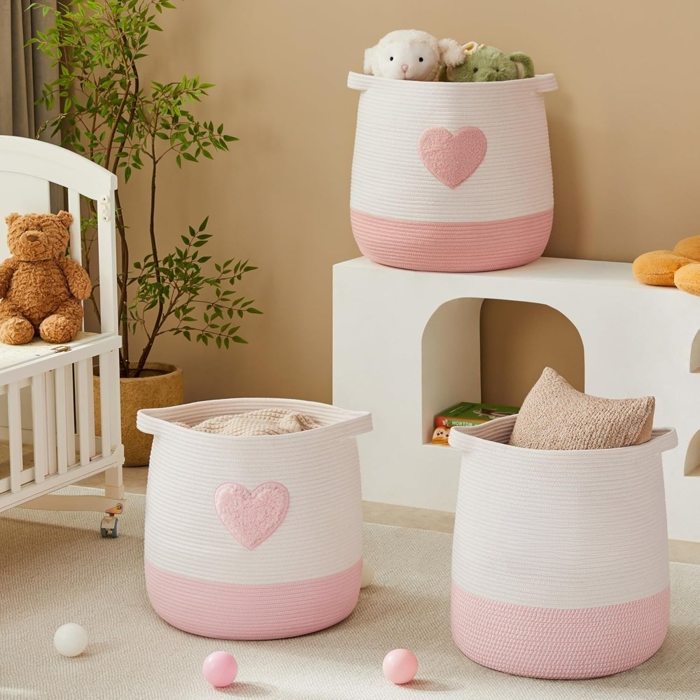 Pink Laundry Basket Hamper for - đánh giá và giá Baby Nursery Girl