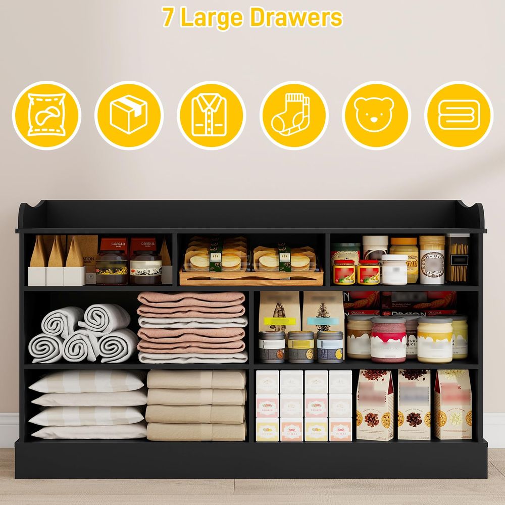 Kids Dresser Cabinet with 7 Dr - đánh giá và giá Baby Nursery Dresser Changing Table