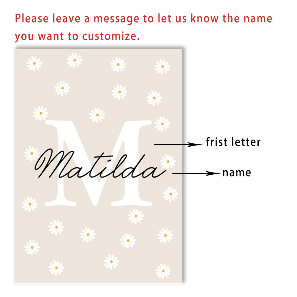 Personalized Name Wildflower N - đánh giá và giá Baby Nursery Vase