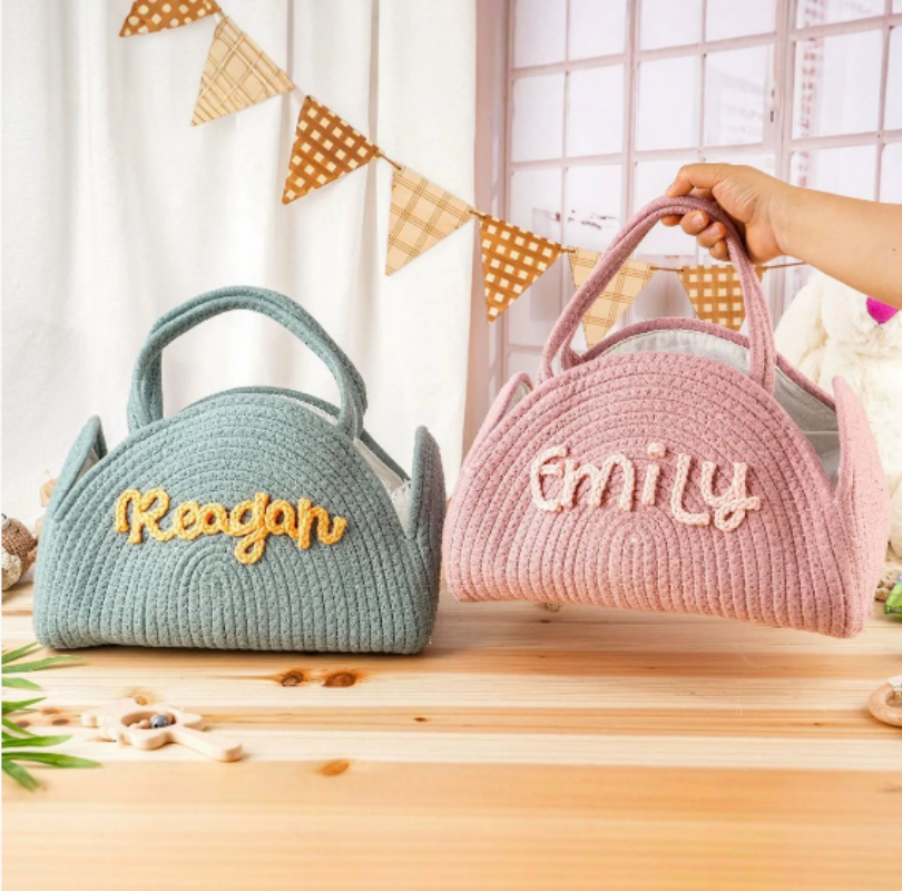 New Line Name Baby Cotton Rope - đánh giá và giá Storage Basket Fabric