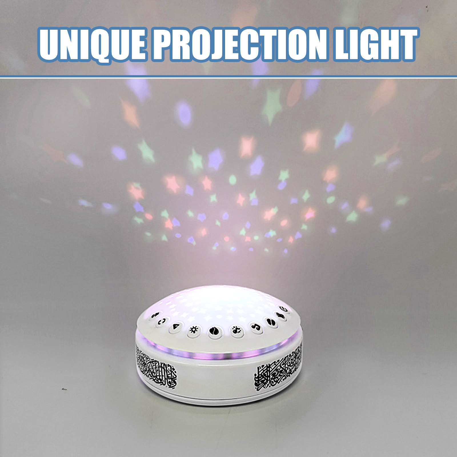 Quran Lamp Speaker Arabic Lear - đánh giá và giá Night Light Projector Stars