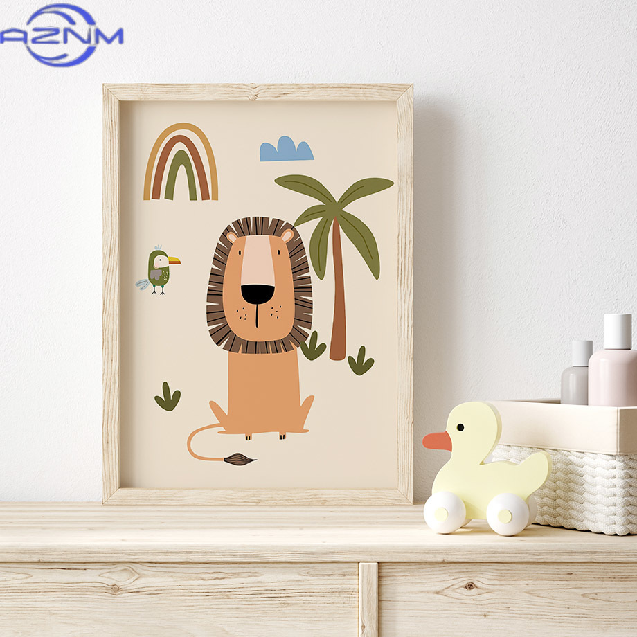 AZNM Boho Lion Elephant Giraff - đánh giá và giá Baby Zebra Nursery