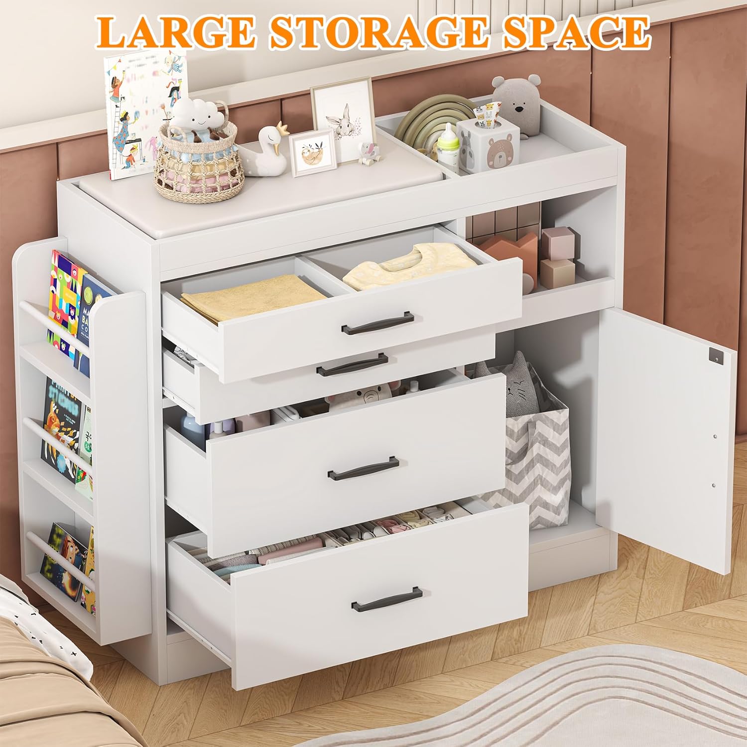 Changing Table Dresser, Baby N - đánh giá và giá Baby Nursery Dresser Changing Table