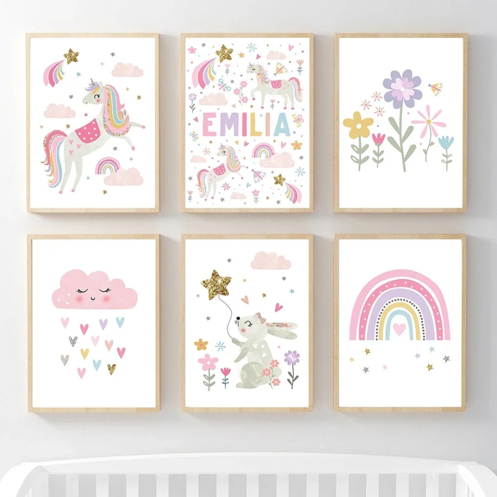 Pink Unicorn Rabbit Rainbow Cl - đánh giá và giá Baby Nursery Girl