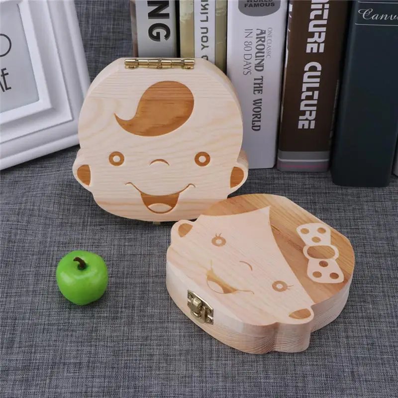 1pc-Baby Tooth Box Spanish Woo - đánh giá và giá Baby Keepsake Box