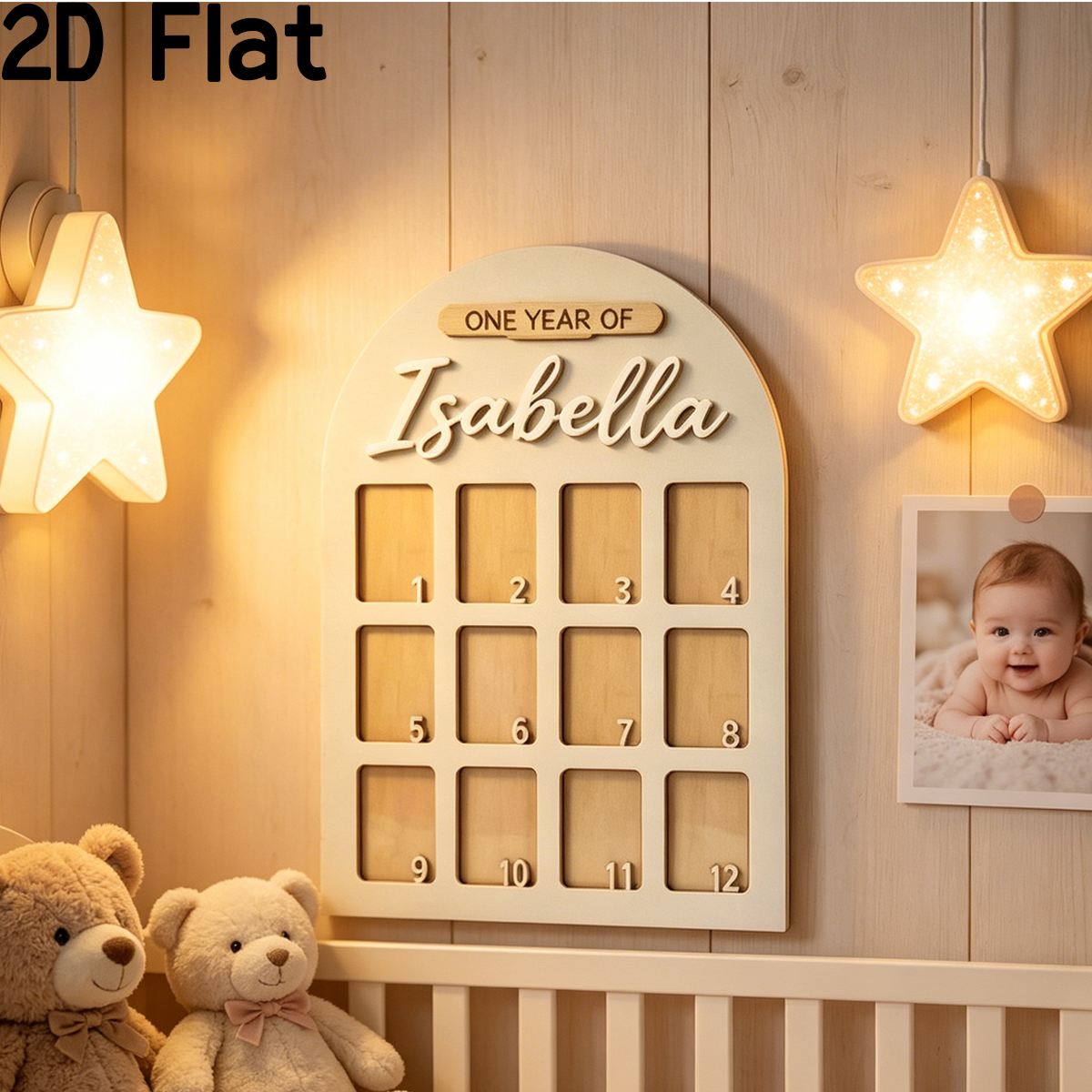 1Pc Custom Photo Record Board  - đánh giá và giá Baby Nursery Decor
