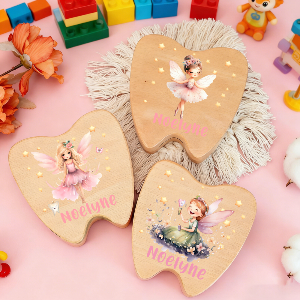 Personalized Tooth Fairy Woode - đánh giá và giá Baby Keepsake Box