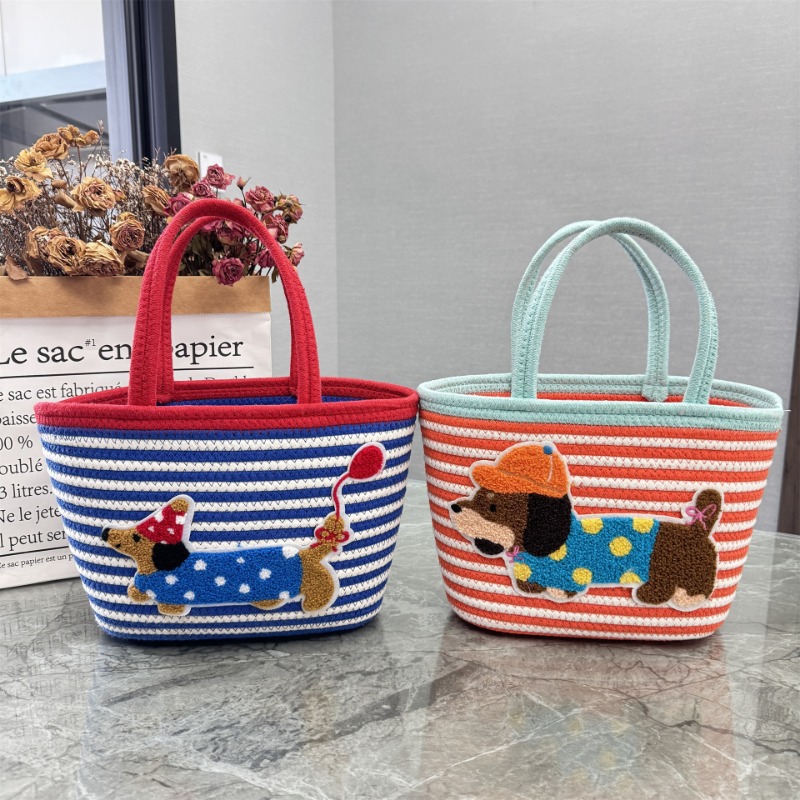 Cotton Rope Dachshund Woven Bu - đánh giá và giá Storage Basket Fabric