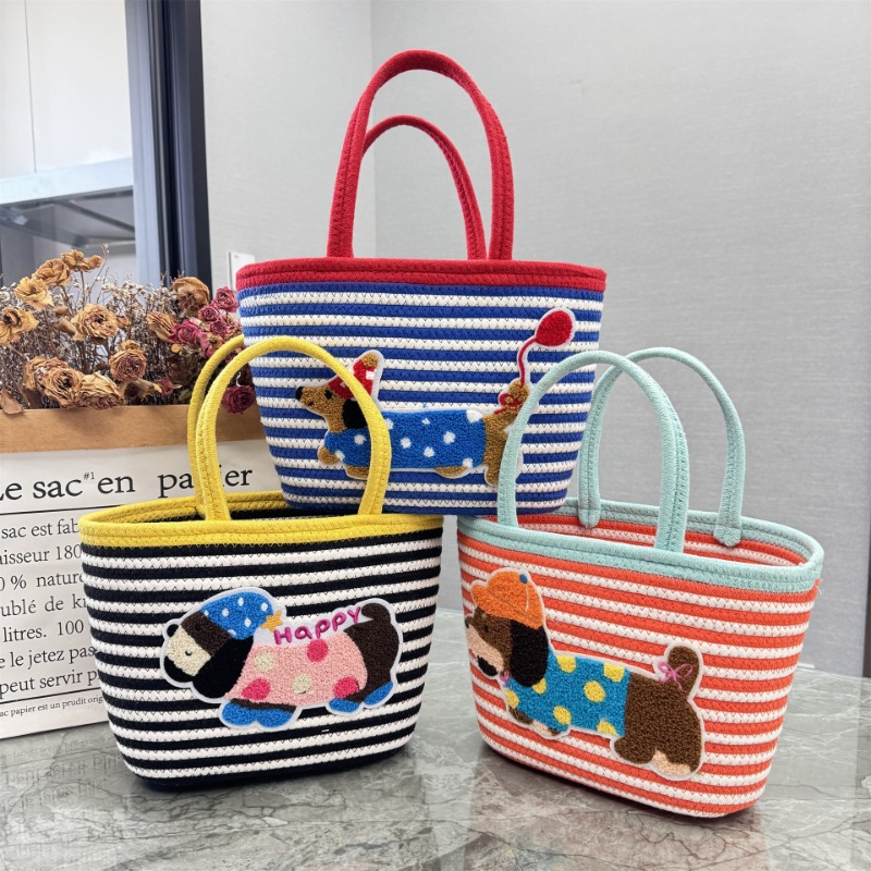 Cotton Rope Dachshund Woven Bu - đánh giá và giá Storage Basket Fabric