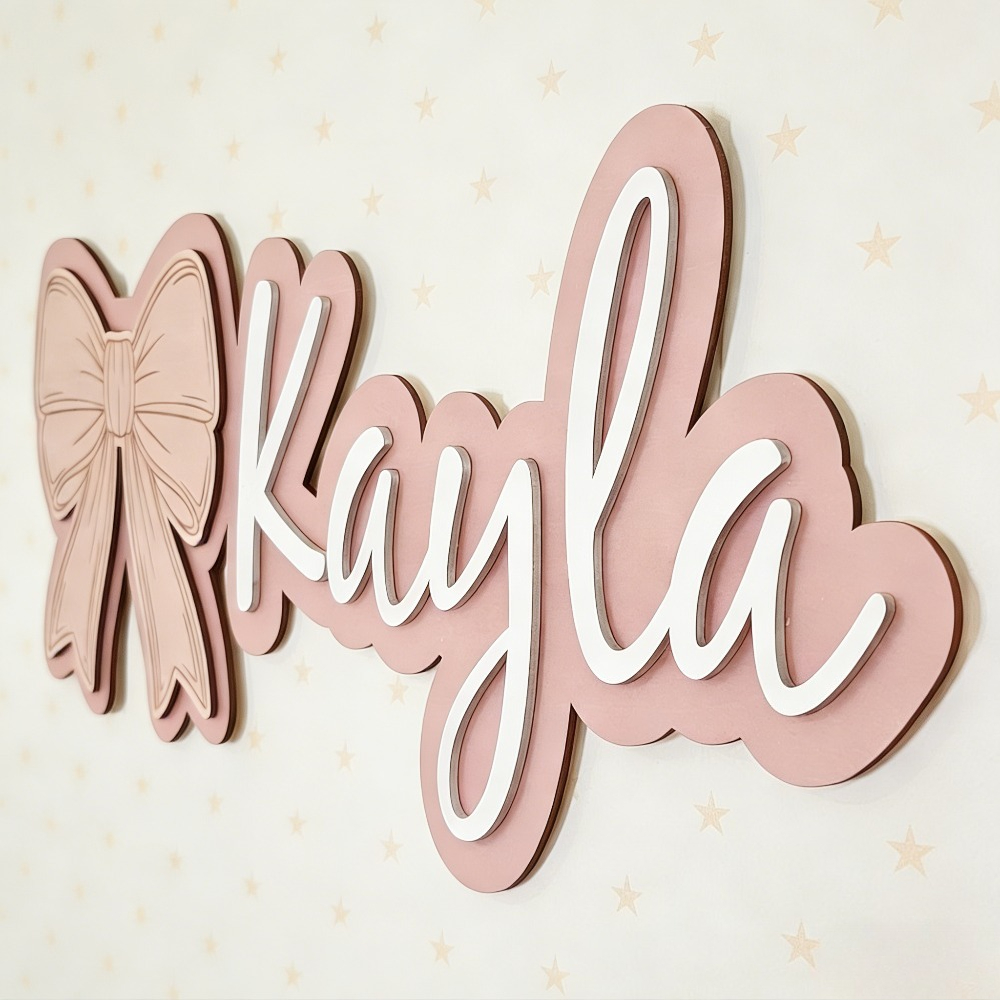 Customizable Bow-Shaped Wooden - đánh giá và giá Baby Nursery Usa