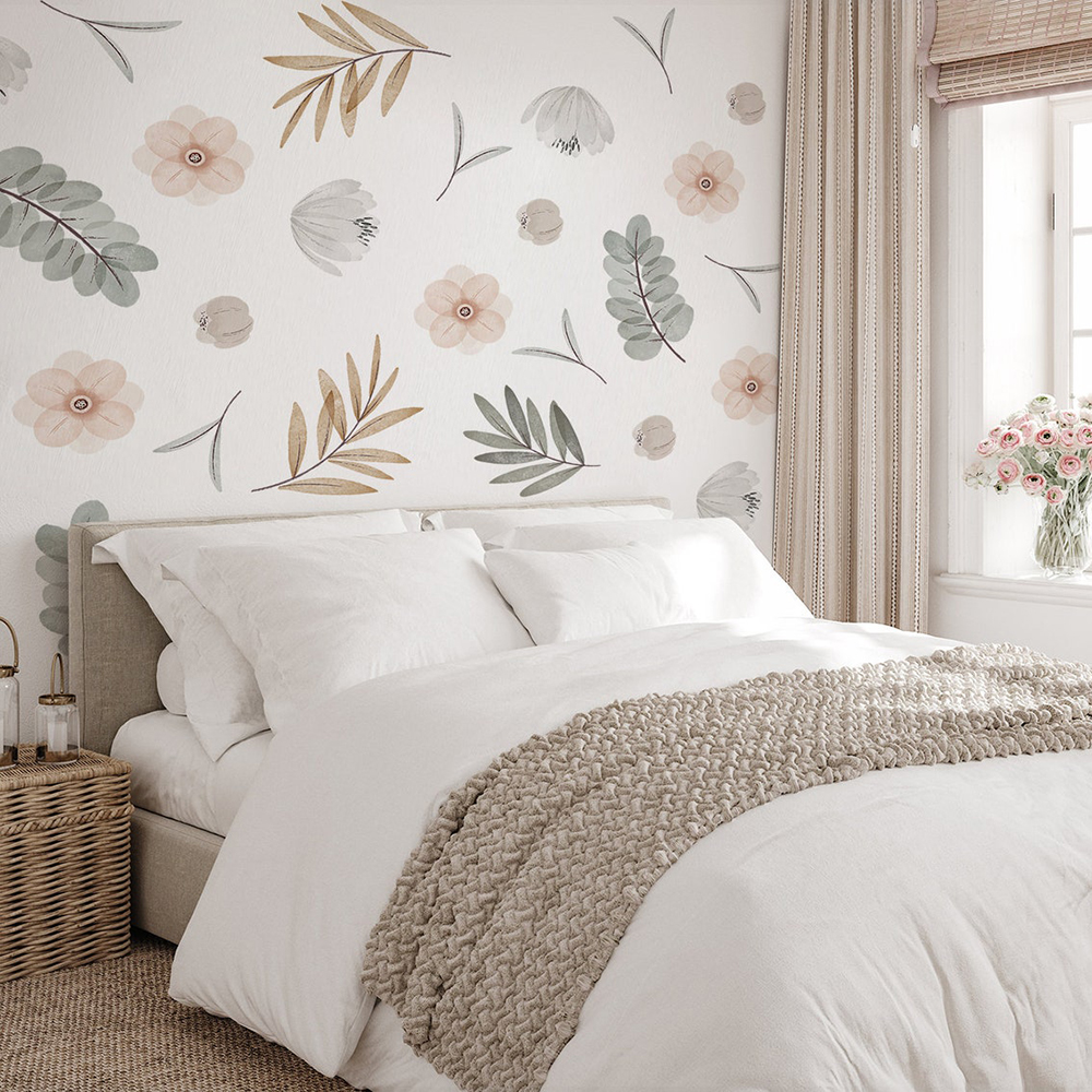 Boho Leaves Botanical DIY Wall - đánh giá và giá Baby Nursery Diy