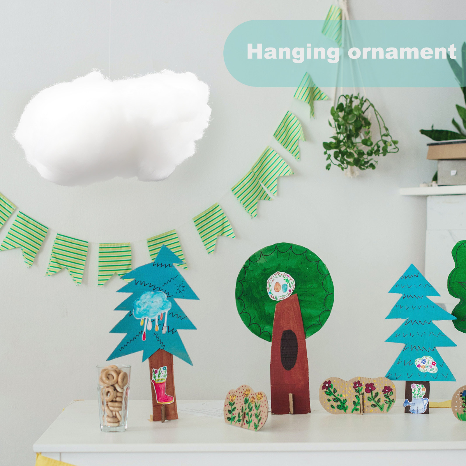 4Pcs Cloud Hanging Ornament Lo - đánh giá và giá Baby Nursery Diy