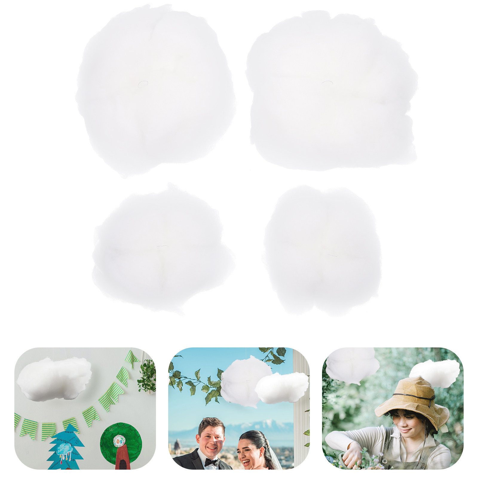 4Pcs Cloud Hanging Ornament Lo - đánh giá và giá Baby Nursery Diy