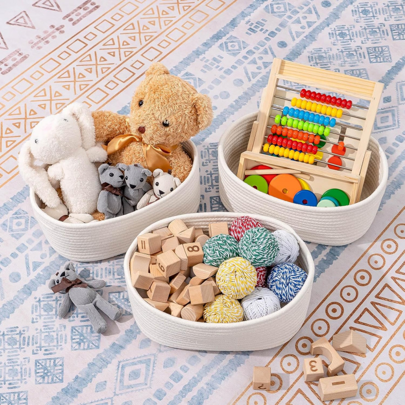 Small Woven Storage Baskets –  - đánh giá và giá Baby Nursery Closet Organization