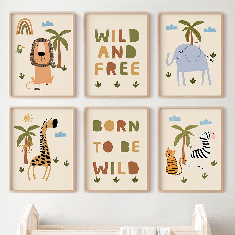 Boho Lion Elephant Giraffe Tig - đánh giá và giá Baby Zebra Nursery