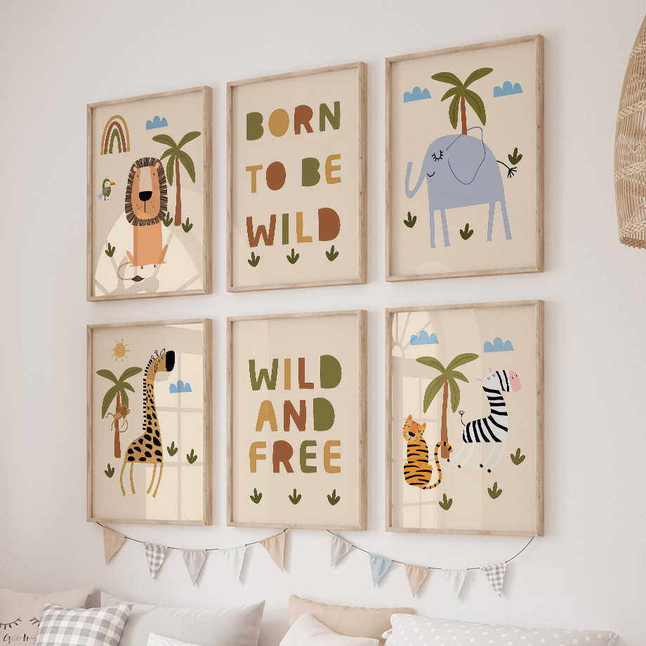 Boho Lion Elephant Giraffe Tig - đánh giá và giá Baby Zebra Nursery