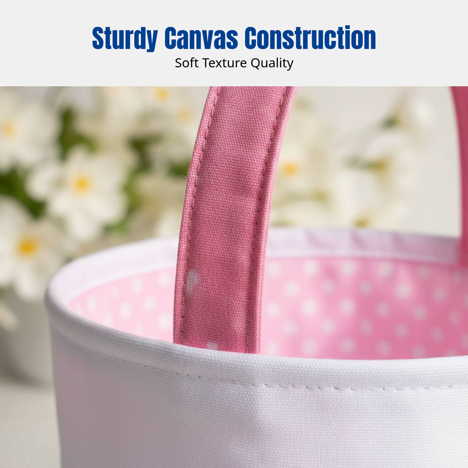 Sublimation Canvas Easter Bask - đánh giá và giá Storage Basket Fabric