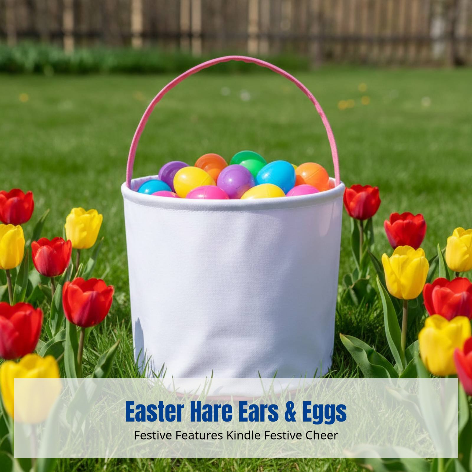 Sublimation Canvas Easter Bask - đánh giá và giá Storage Basket Fabric
