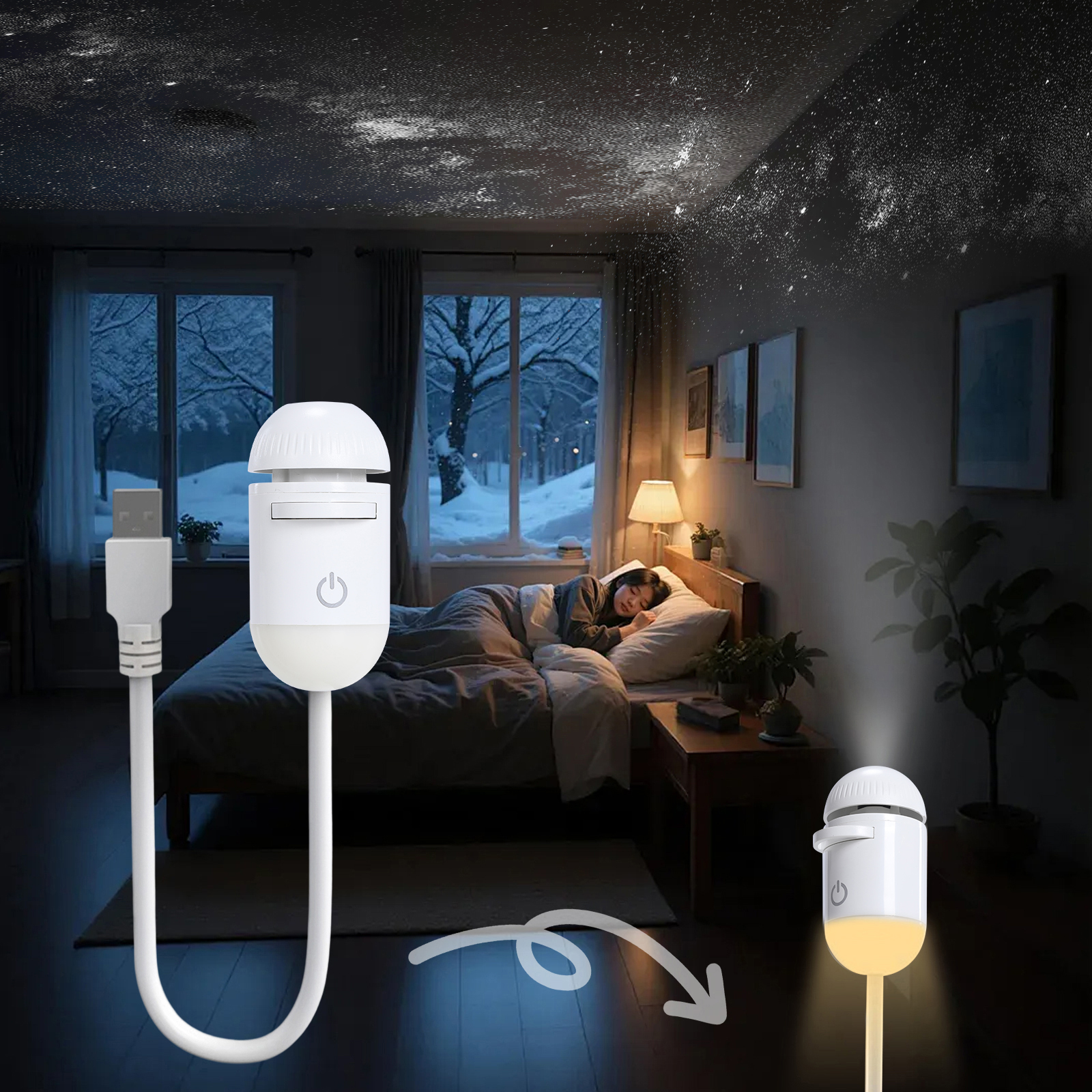 Galaxy Star Projector Night Li - đánh giá và giá Night Light Projector Stars