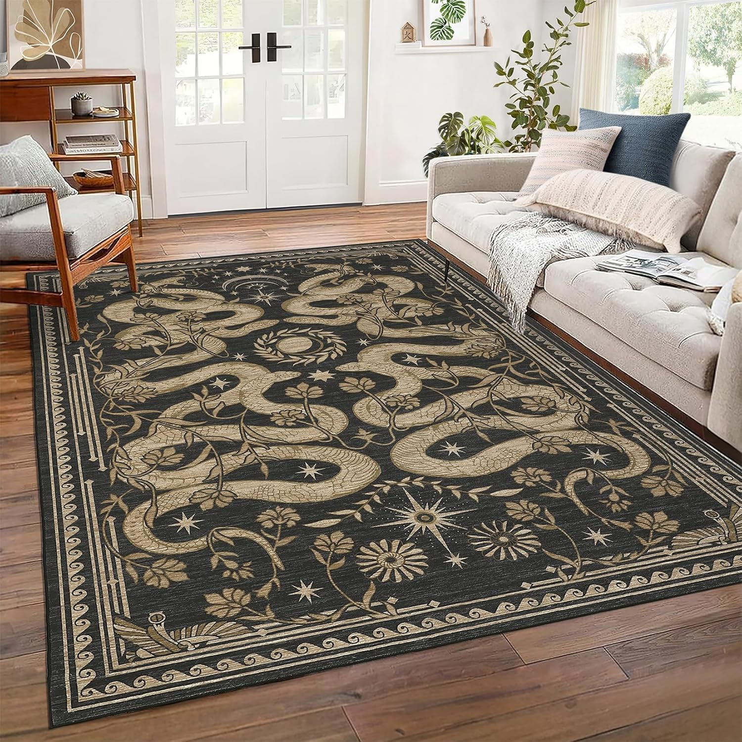 Snake Washable Rugs for Living - đánh giá và giá Soft Rug Nursery