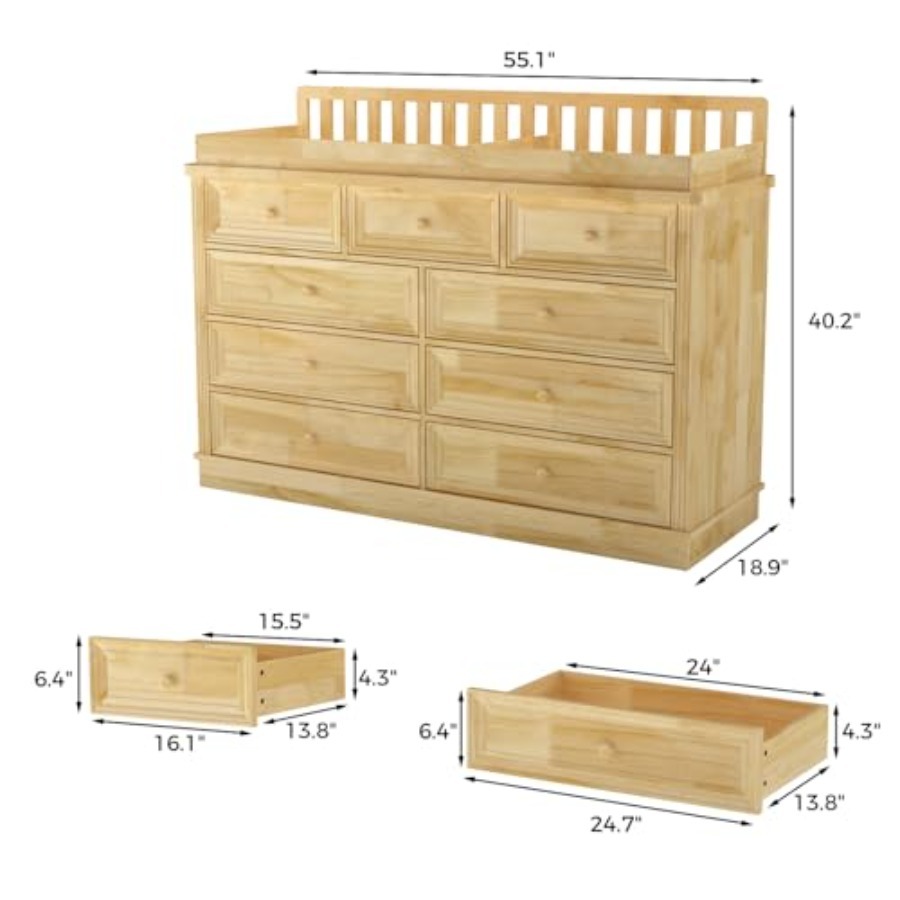 Baby Changing Table Dresser, 1 - đánh giá và giá Baby Nursery Dresser Changing Table