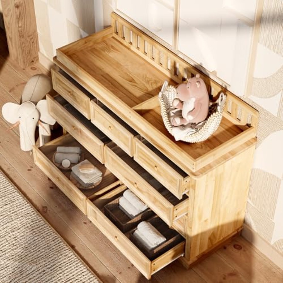 Baby Changing Table Dresser, 1 - đánh giá và giá Baby Nursery Dresser Changing Table