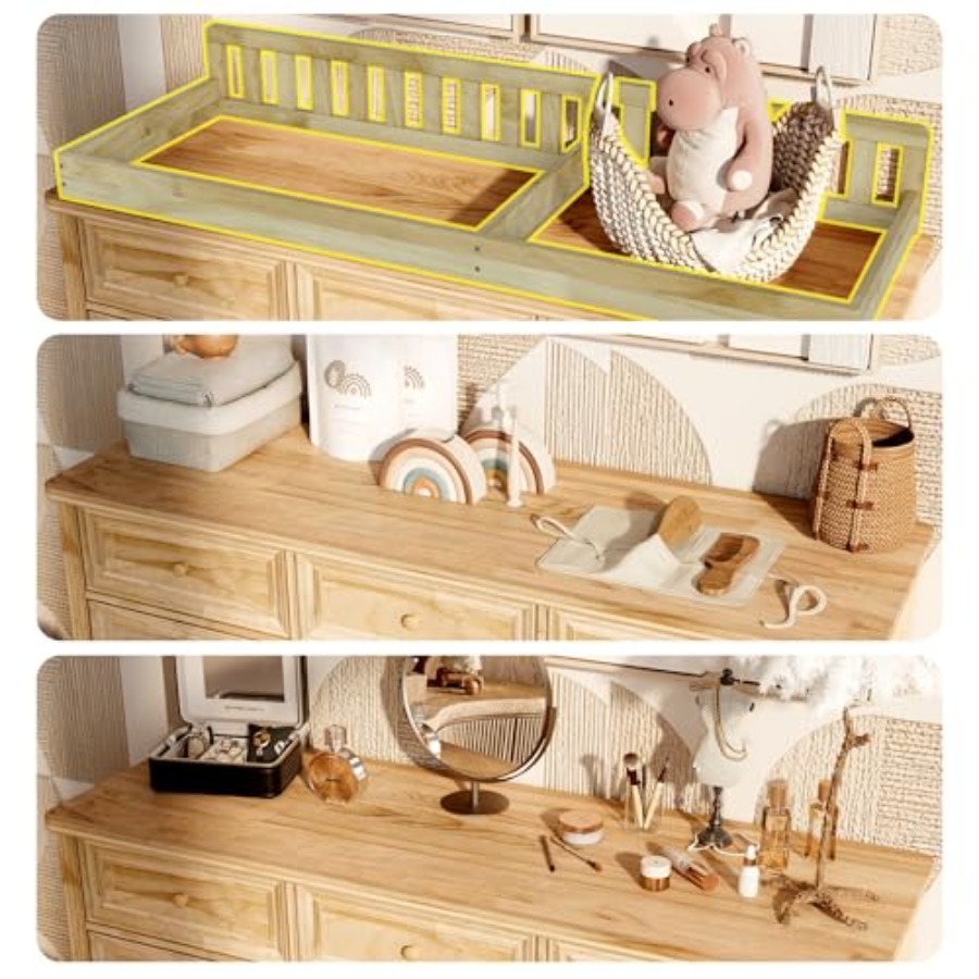 Baby Changing Table Dresser, 1 - đánh giá và giá Baby Nursery Dresser Changing Table