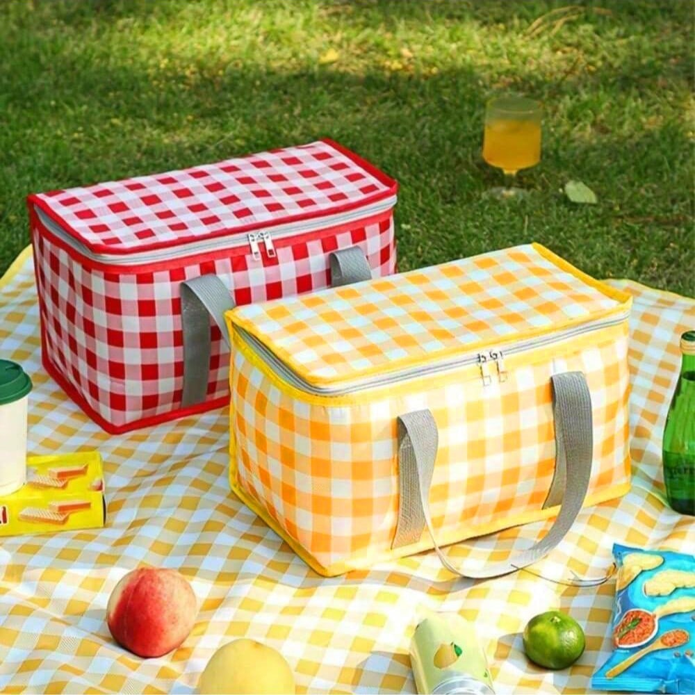1pc Large Insulated Picnic Tot - đánh giá và giá Storage Basket Fabric