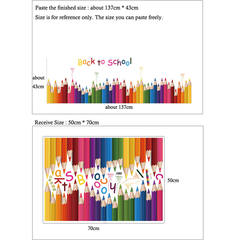 Cartoon Colour Pencil Baseboar - đánh giá và giá Baby Nursery Stickers