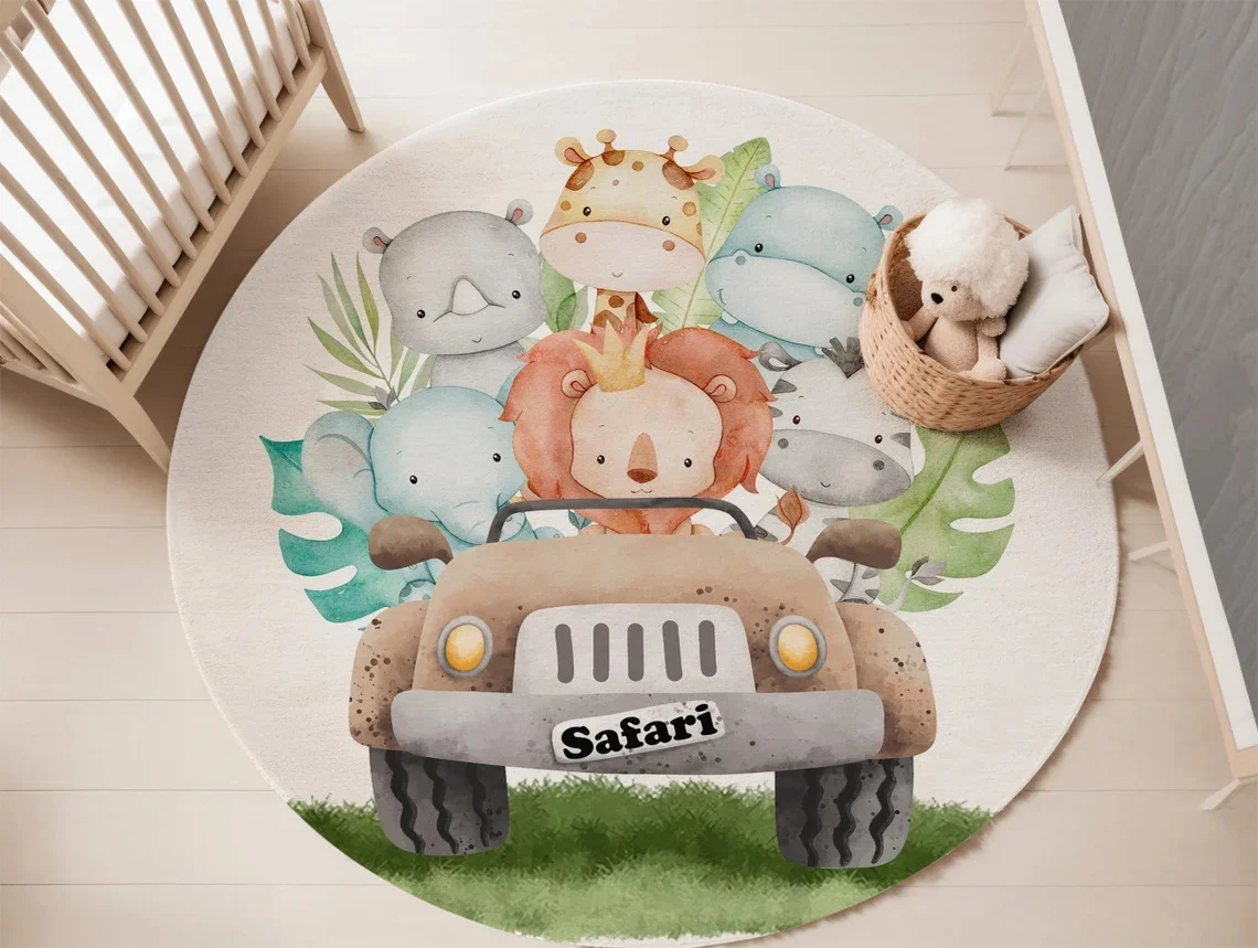 Woodland Animals Nursery Rug f - đánh giá và giá Baby Nursery Carpet