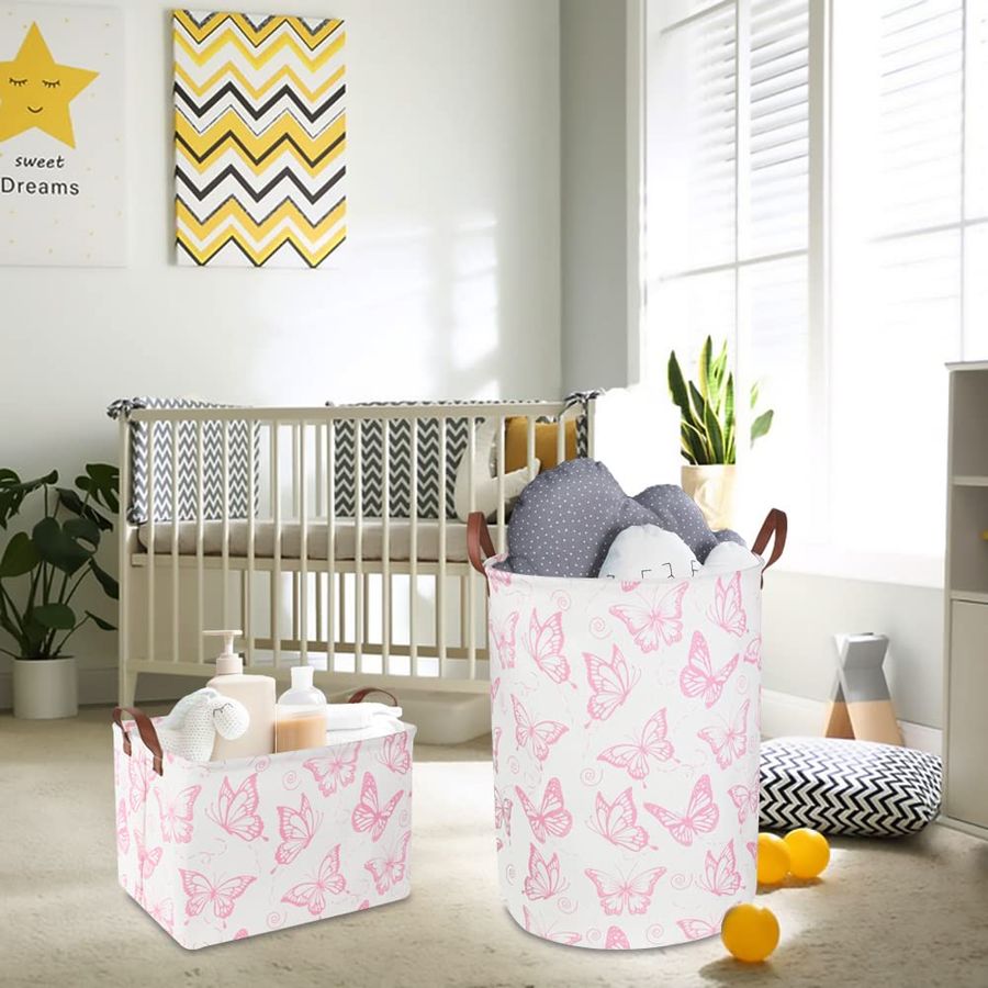 Pink Laundry Basket,Waterproof - đánh giá và giá Baby Nursery Laundry Basket