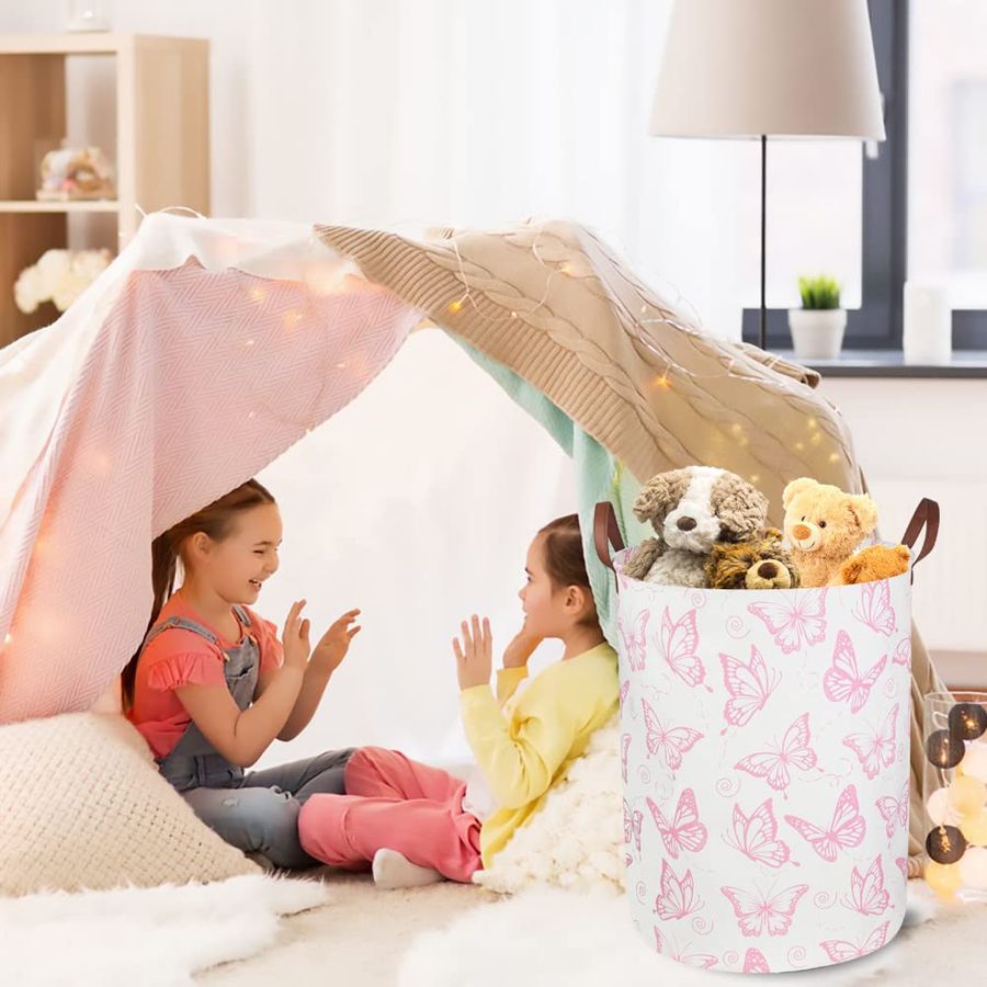 Pink Laundry Basket,Waterproof - đánh giá và giá Baby Nursery Laundry Basket