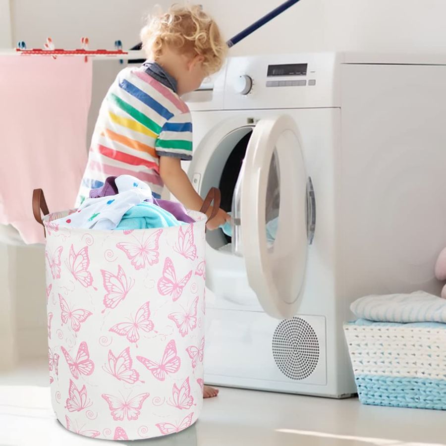 Pink Laundry Basket,Waterproof - đánh giá và giá Baby Nursery Laundry Basket
