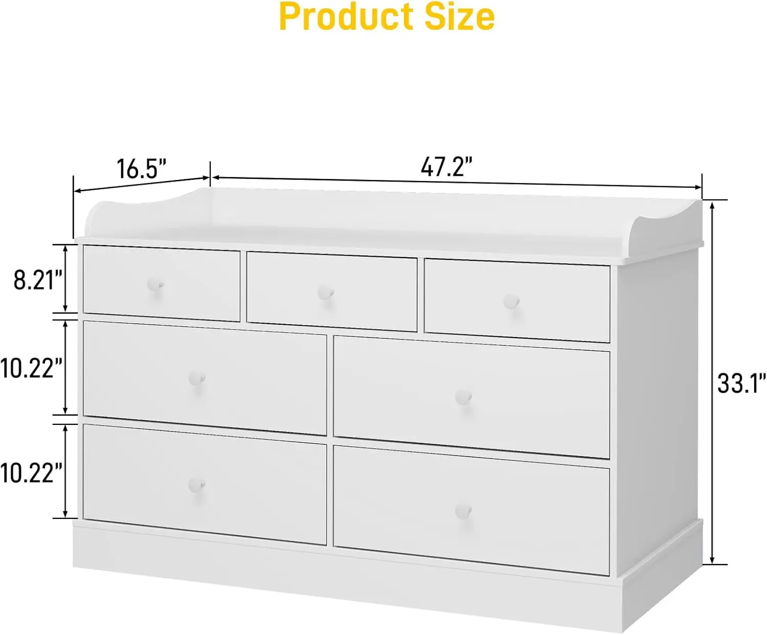 Kids Dresser Cabinet with 7 Dr - đánh giá và giá Baby Nursery Dresser Changing Table