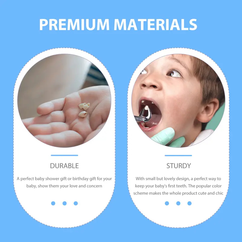 1/2Pcs Infant Teeth Container  - đánh giá và giá Baby Keepsake Box