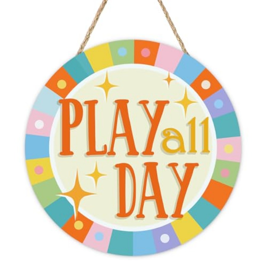 Play All Day Front Door Sign,  - đánh giá và giá Baby Nursery Decor