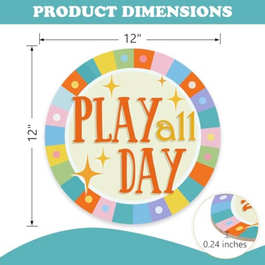 Play All Day Front Door Sign,  - đánh giá và giá Baby Nursery Decor