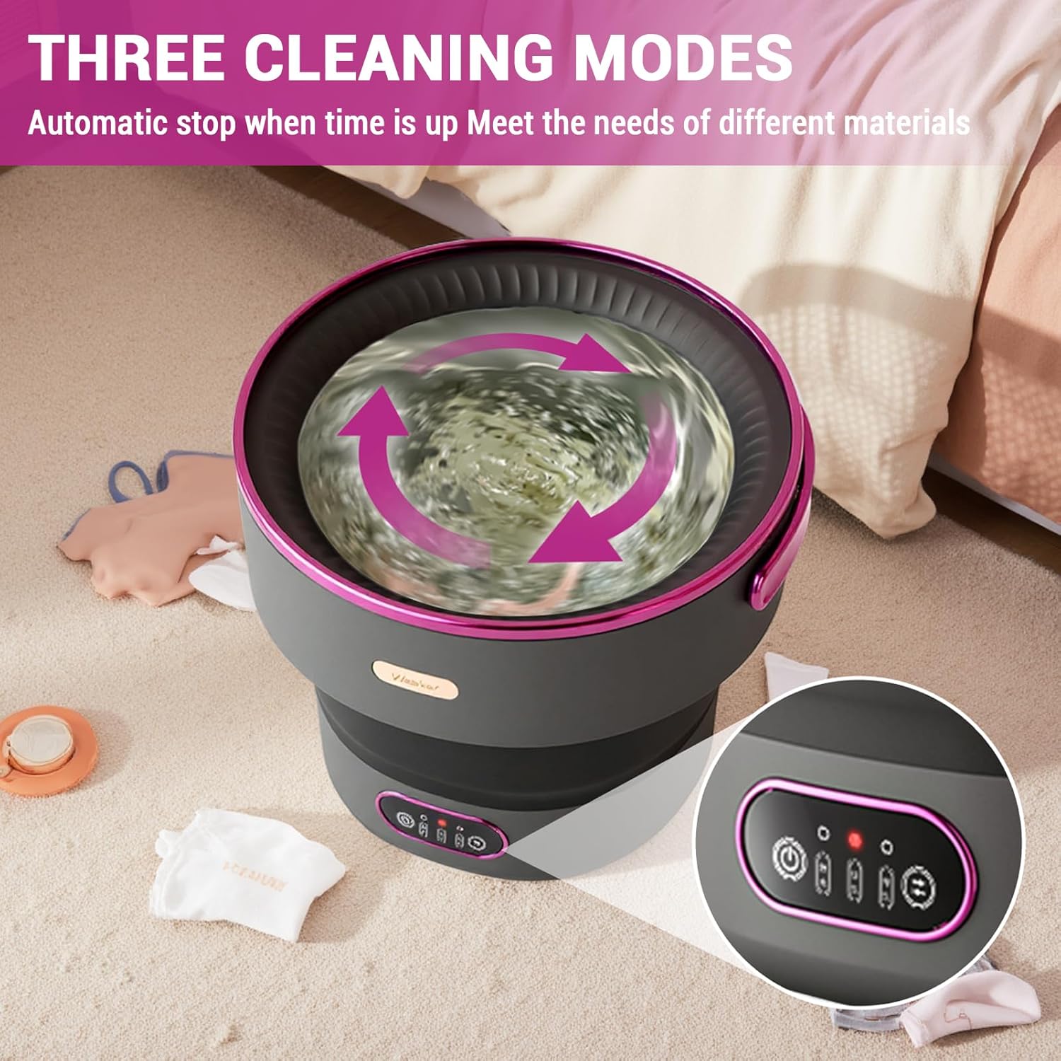 Portable Washing Machine 13L F - đánh giá và giá Baby Nursery Laundry Basket