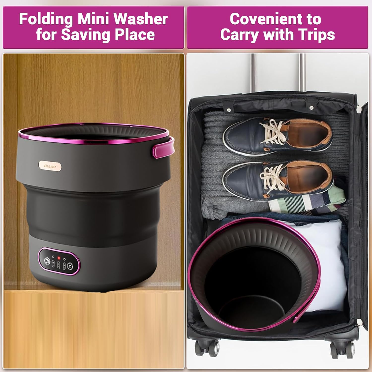 Portable Washing Machine 13L F - đánh giá và giá Baby Nursery Laundry Basket