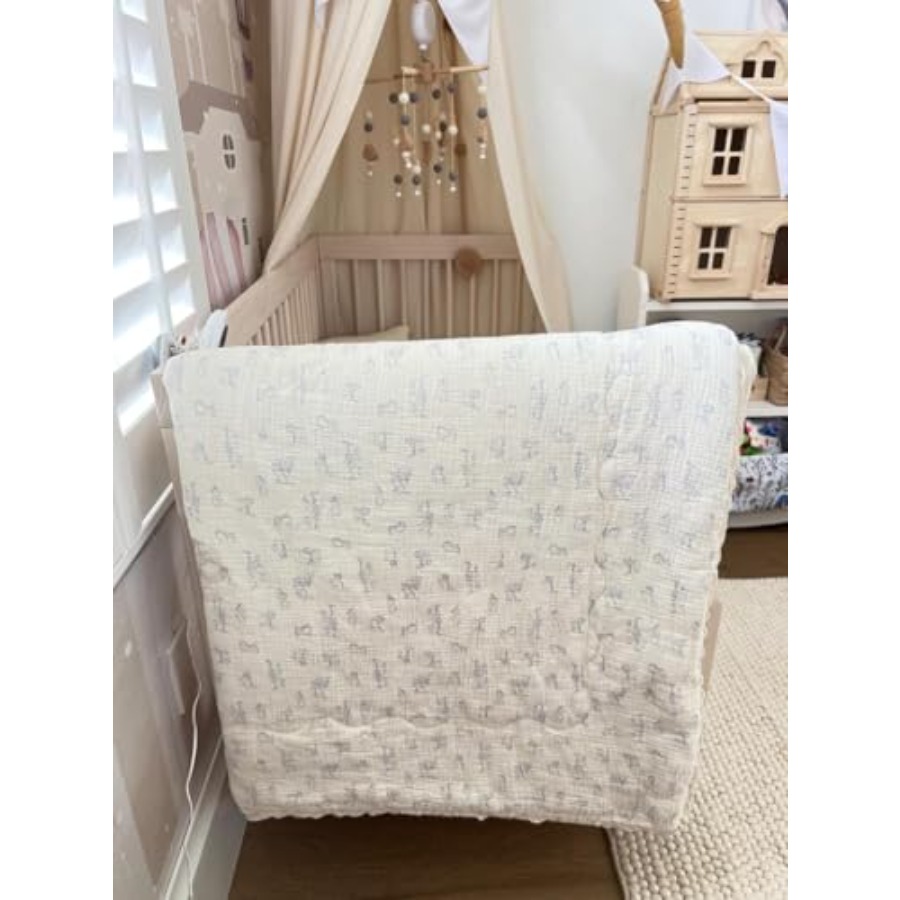 Baby Crib Quilt Cotton Muslin  - đánh giá và giá Baby Nursery Girl