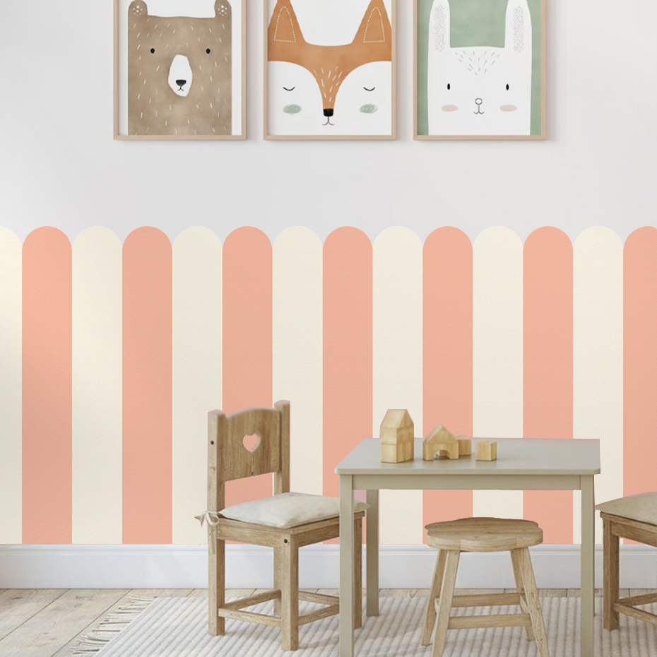Multicolor Vertical Striped Ar - đánh giá và giá Baby Nursery Decor