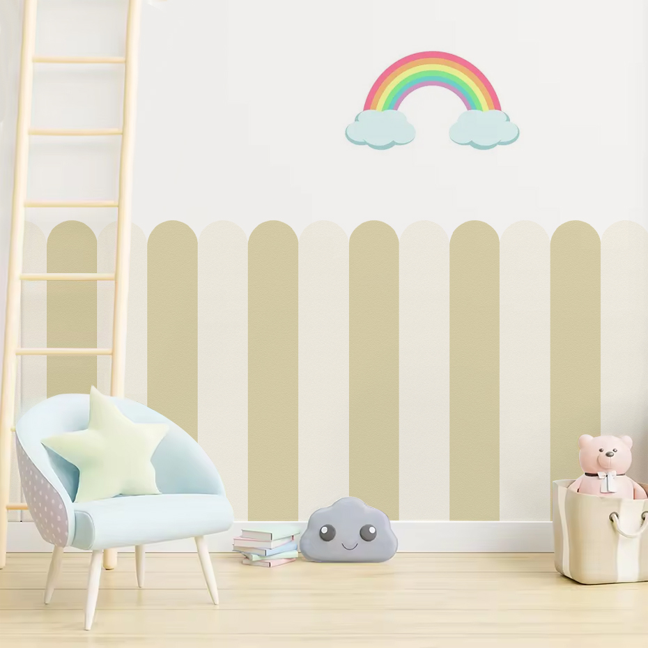 Multicolor Vertical Striped Ar - đánh giá và giá Baby Nursery Decor