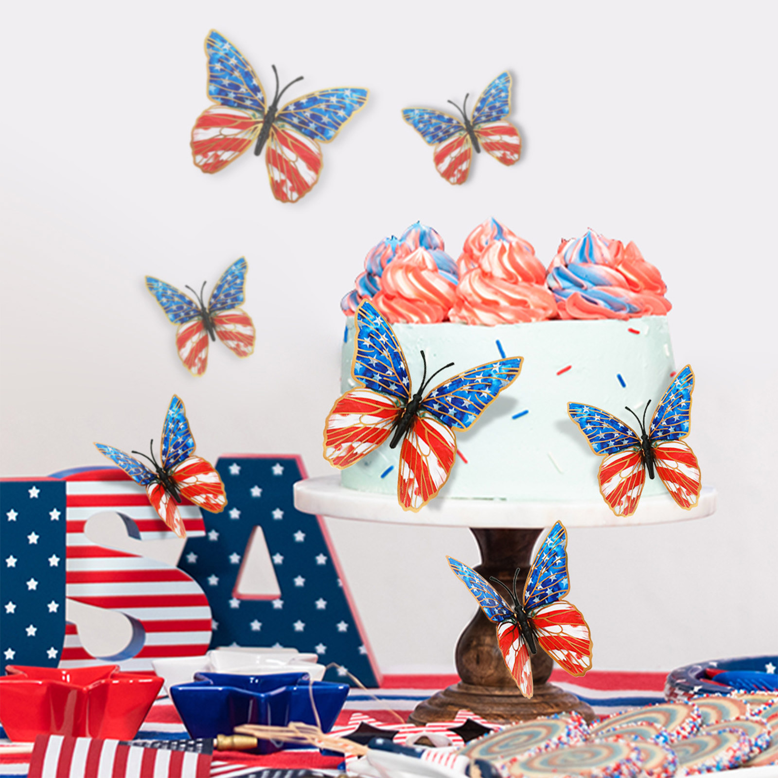 3d Butterfly Wall Stickers Ame - đánh giá và giá Baby Nursery Stickers