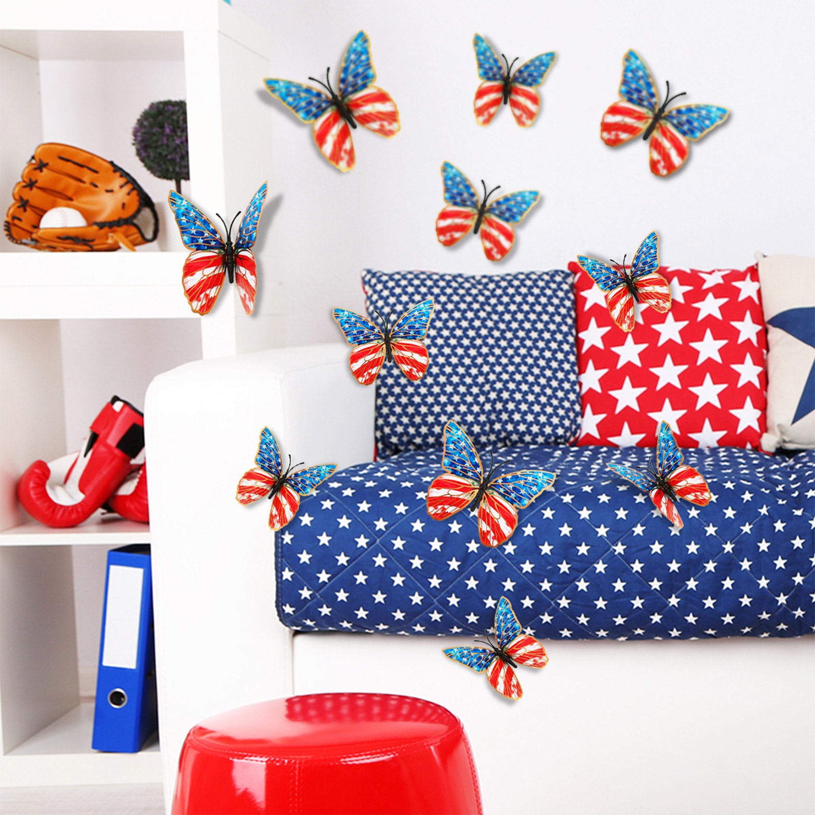 3d Butterfly Wall Stickers Ame - đánh giá và giá Baby Nursery Stickers