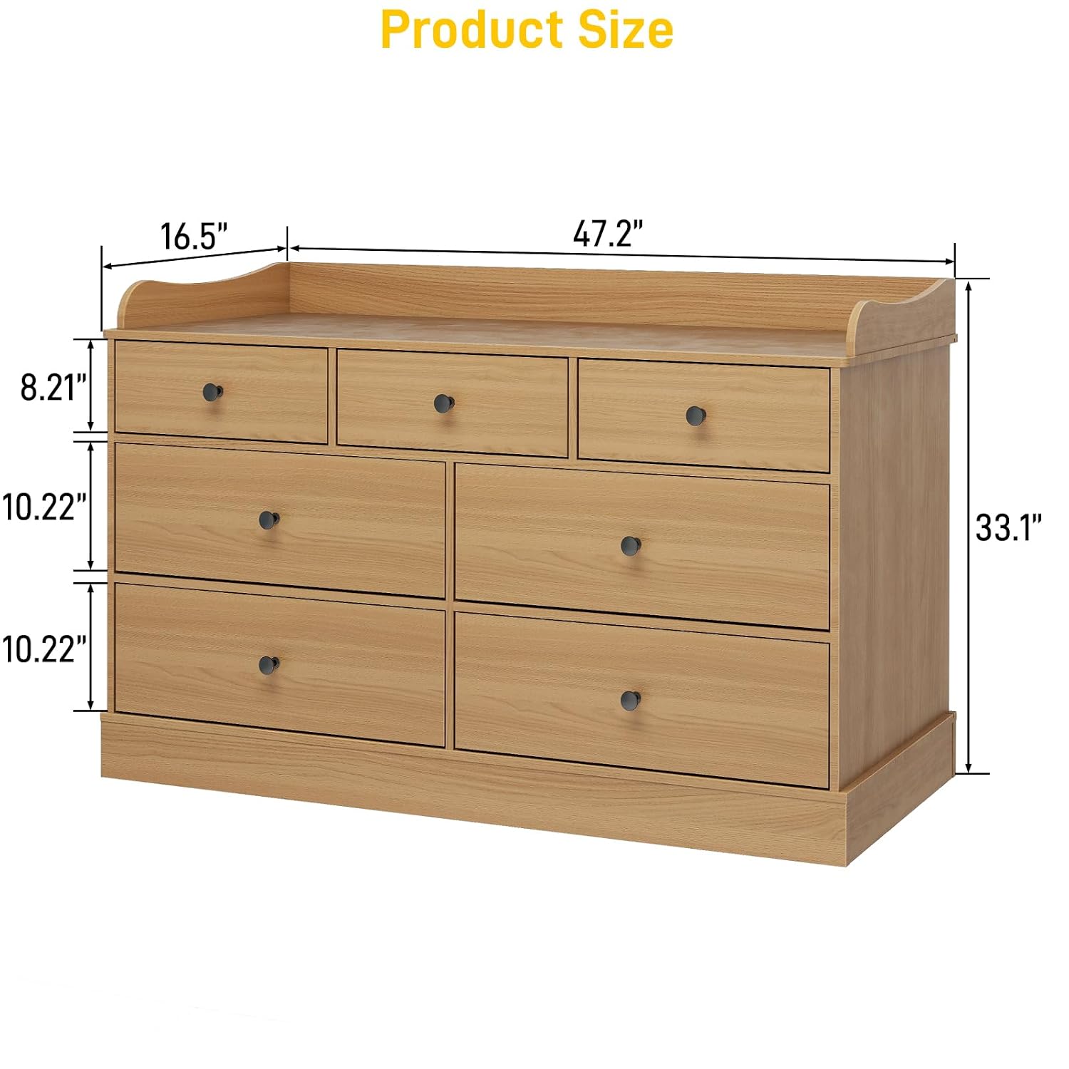 Kids Dresser Cabinet with 7 Dr - đánh giá và giá Baby Nursery Dresser Changing Table