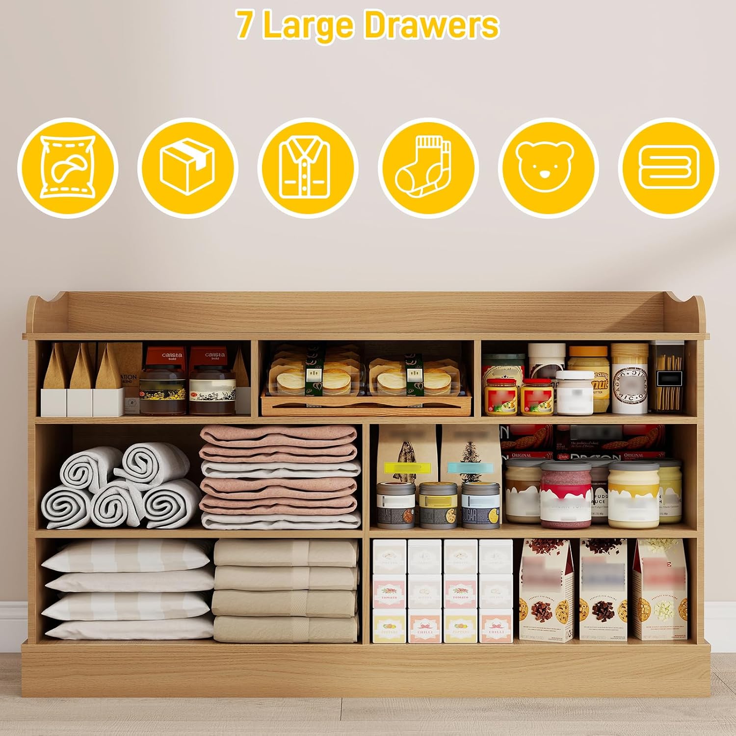 Kids Dresser Cabinet with 7 Dr - đánh giá và giá Baby Nursery Dresser Changing Table